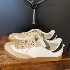 Cole Haan GrandPro Turf Shoes Ivory Stone Mens Size 11.5 Suede Leather Sneakers